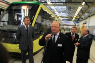Презентация машиностроительного завода «Электронтранс» и первого украинского низкопольного трамвая «Электрон»