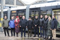 Львов получил первый пятисекционный трамвай «Электрон» из десяти заказанных Львовом